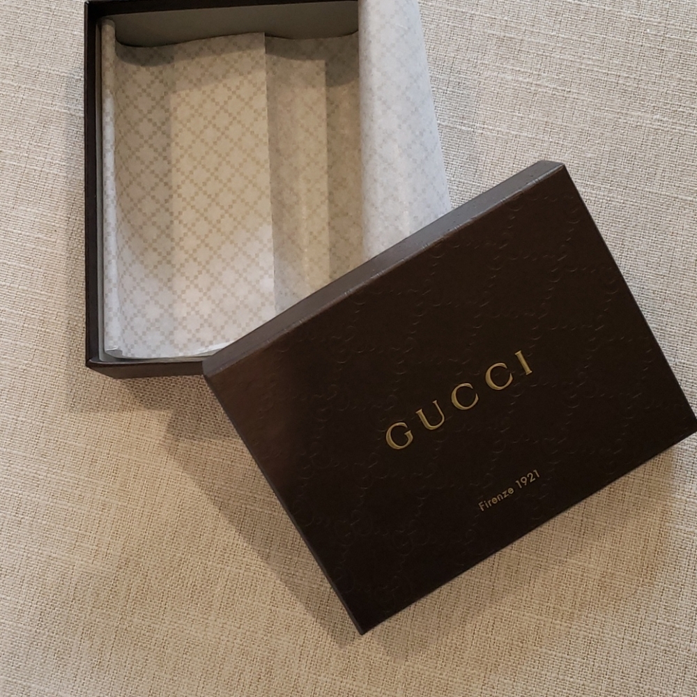 Gucci White Logo Trinket Box